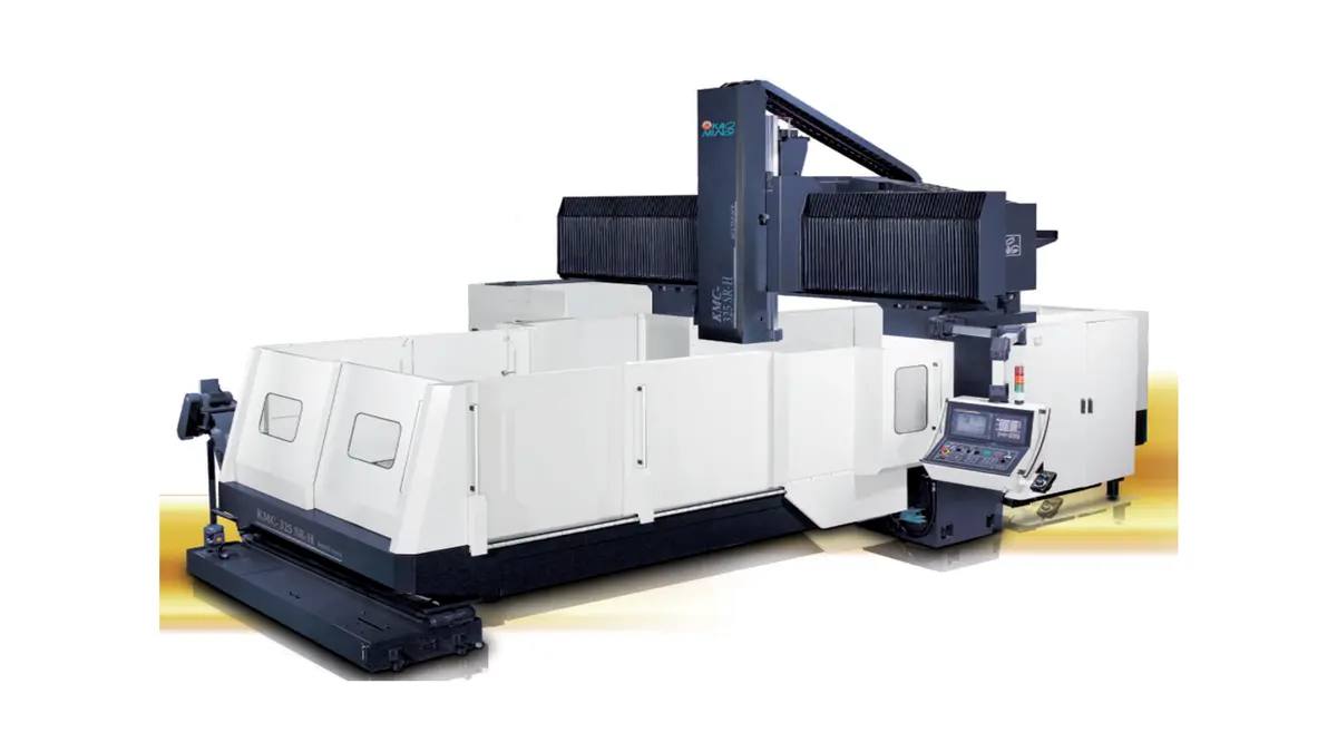 Kao Ming KMC-423SR portaalbewerkingscentrum met automatische haakse kop bij YS Yat Shing Maleisië